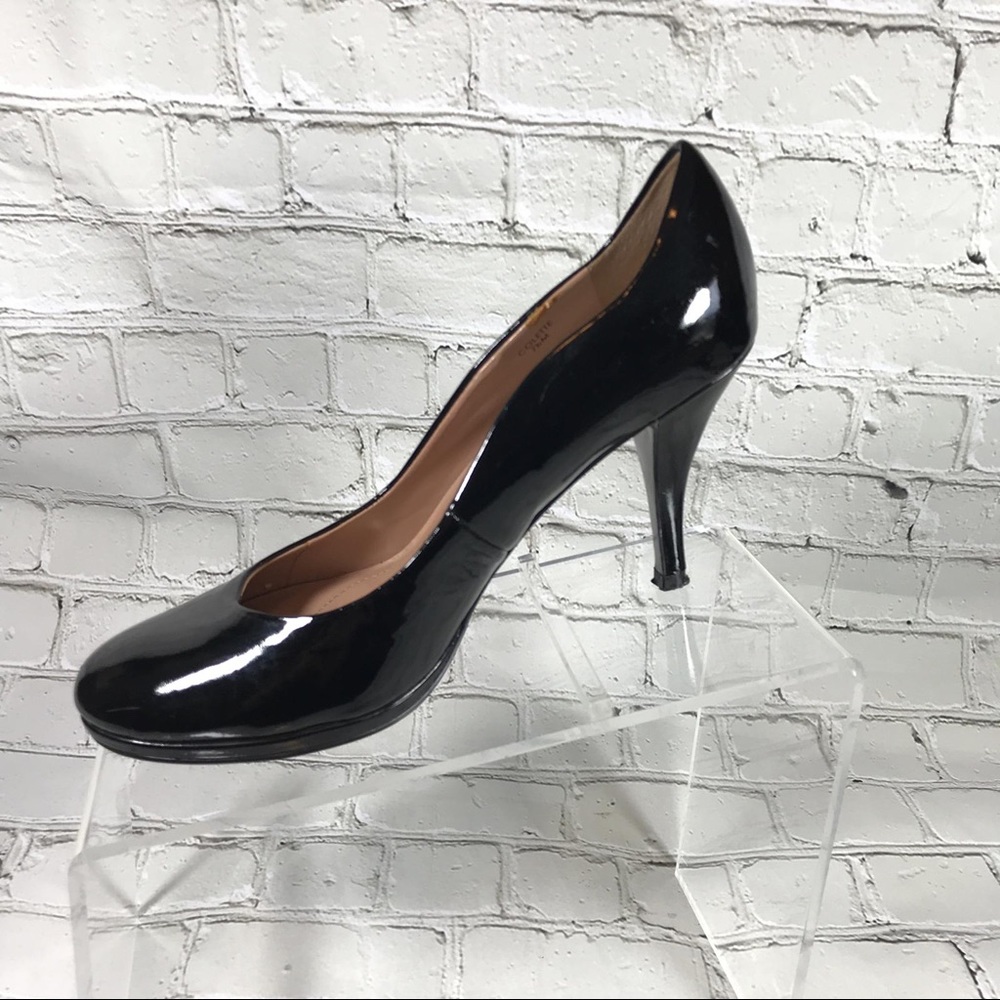 Tahari Women patent leather black pumps sz 7.5
